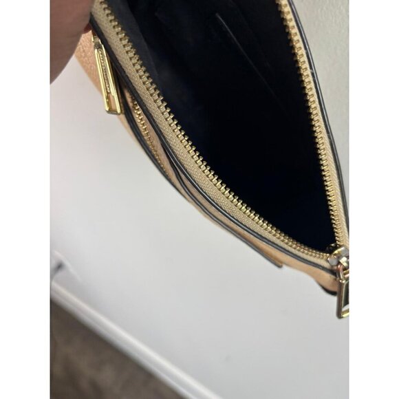 Rebecca Minkoff Avery Crossbody Bag Beige Leather Gold Chain Strap Small Purse - Picture 7 of 8